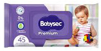 TOALLAS HUMEDAS BABYSEC PREMIUNC/TAPA x 45 ud