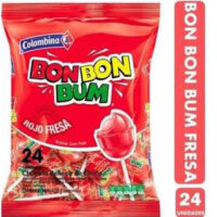 CHUPETE BON BON BUM FRESA 24x19 g