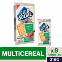 GALLETAS CLUB SOCIAL INTEGRAL 9 x 216 g (PACK)