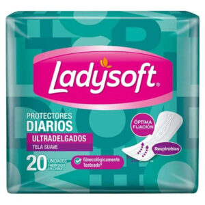 PROTECTORES DIARIOS LADYSOFT U/DELGADOS TELA SUAVE x 20 ud