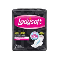 TOALLAS HIGIENICAS LADYSOFT NOCTURNA U/DELGADA C/ALAS x 7 ud