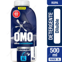 DETERGENTE OMO LIQUIDO ULTRA POWER PARA DILUIR BOT x 500 cc