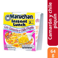 SOPA INSTANTANEA MARUCHAN CON CAMARON Y CHILE PIQUIN POTE 64 g