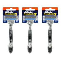 PACK MAQUINA AFEITAR PRESTOBARBA GILLETE 3 HOJAS x 3 und